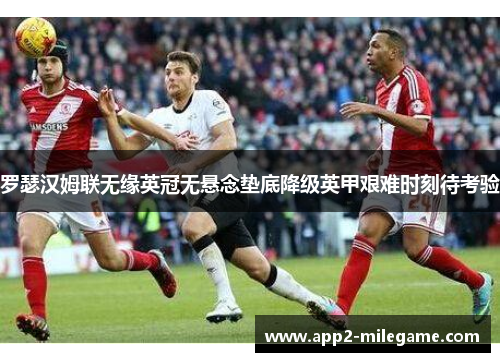 罗瑟汉姆联无缘英冠无悬念垫底降级英甲艰难时刻待考验 罗瑟汉姆联无缘英冠无悬念垫底降级英甲艰难时刻待考验